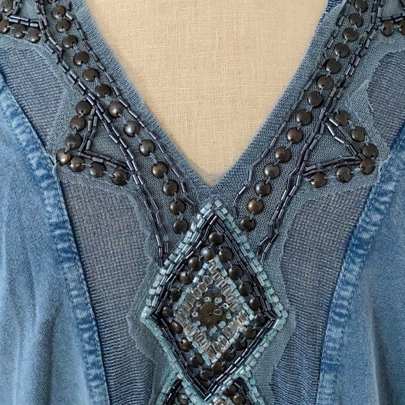 Free People long sleeve tunic, denim blue, S - Picture 2 of 3